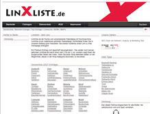Tablet Screenshot of linxliste.de